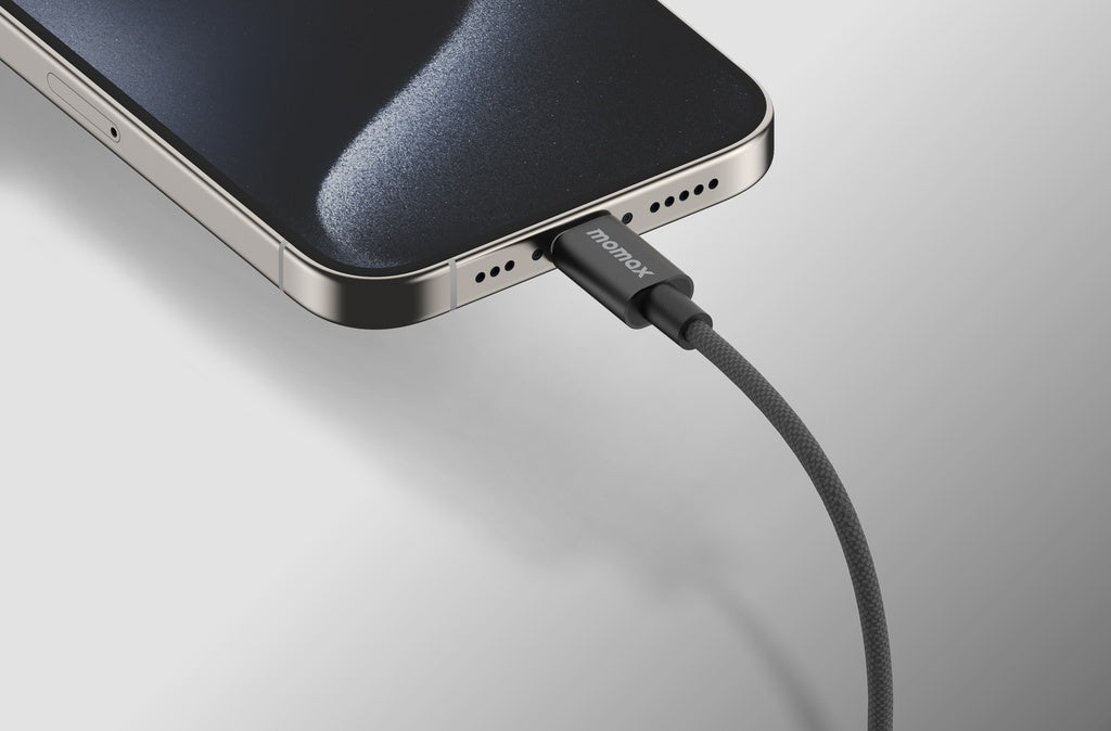 كيبل موماكس Elite 60W USB-C نصف متر | أسود كيبل موماكس Elite 60W USB-C نصف متر | أسود